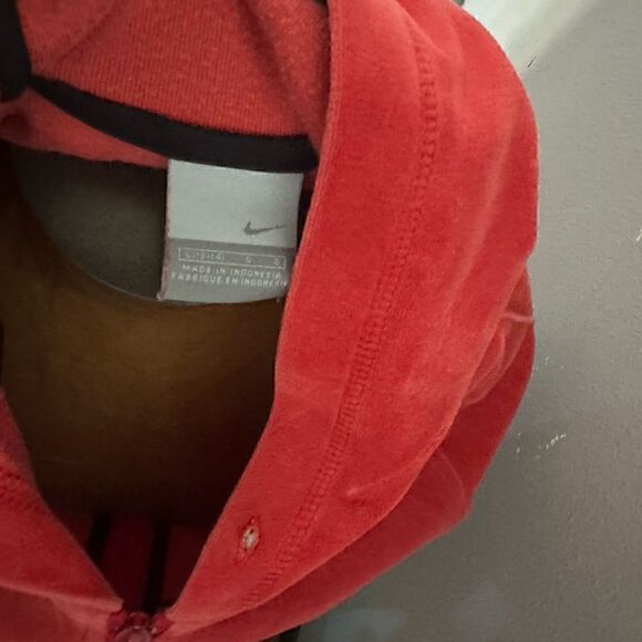 Nike Youth Large (12-14) Red Full ZIP Hooded Jacket - Picture 5 of 5